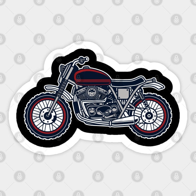 Offroad Caferacer Motorcycle Sticker by ShirtyLife